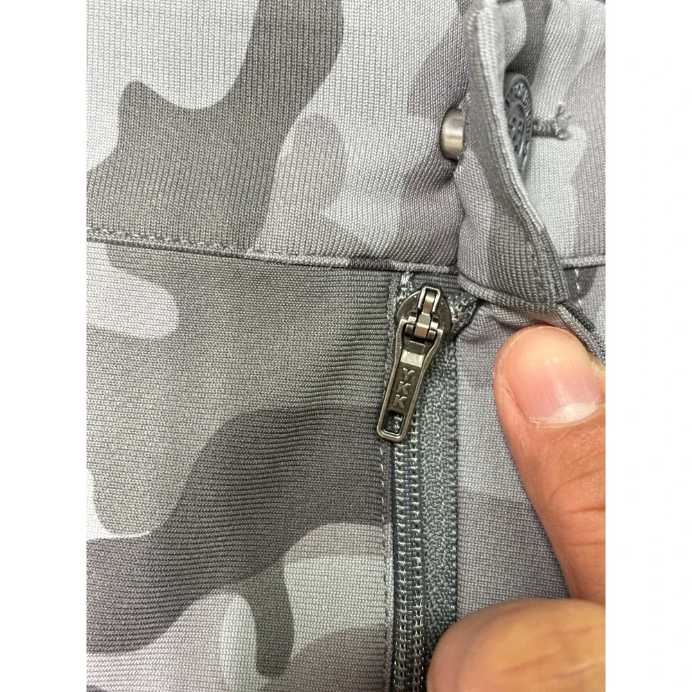 NWT G/FORE Mens TOUR 5 POCKET 4-WAY STRETCH STRAIGHT LEG PANTS Grey‎ Camo 35/32